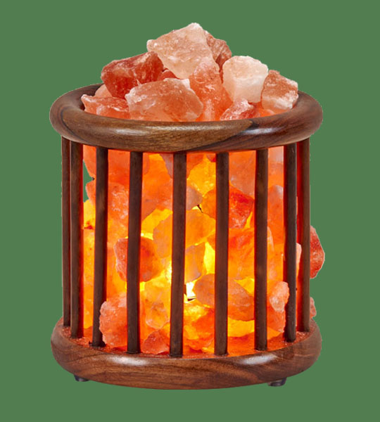 Himalayan Salt Lamp Cage Wood Basket